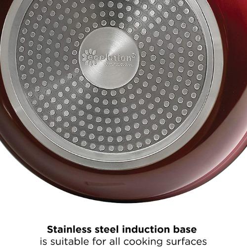 Bliss Frying Pan 8 inch base features on white background