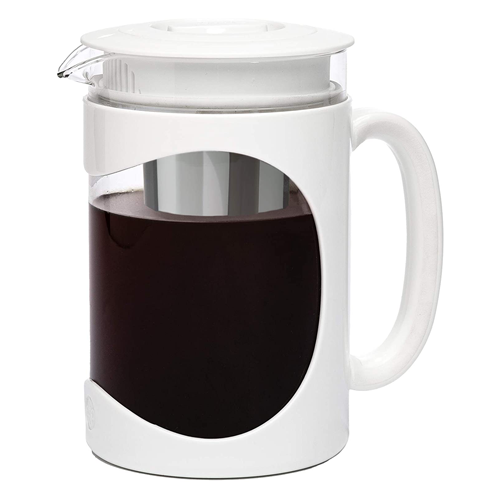 White Burke Cold Brew Coffee Maker on white background