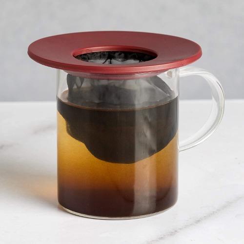 Coffee Brew Buddy in clear mug