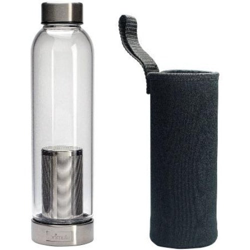 Cold Brew Bottle with Neoprene Sleeve on white background