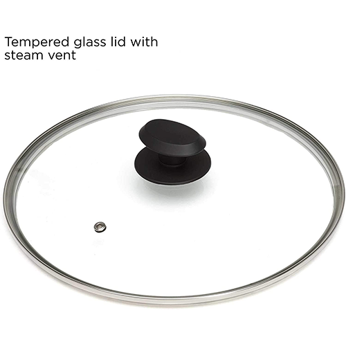 Elements Deep Cooker lid with feature on white background