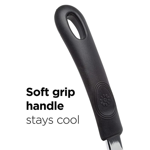 Symphony Forged Non-Stick Fry Pan close up to handle with feature
