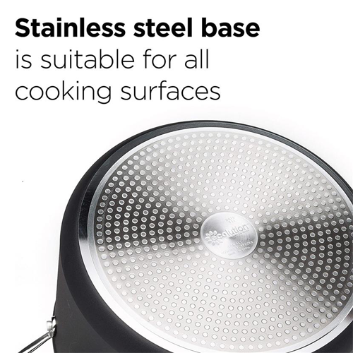 Symphony Forged Non-Stick Fry Pan close up to base with features