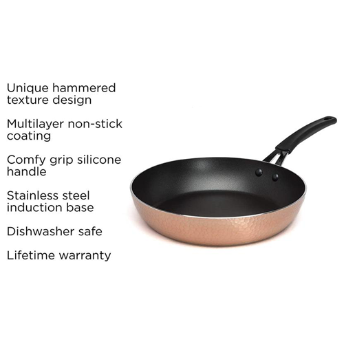 Impressions Fry Pan with features on white background
