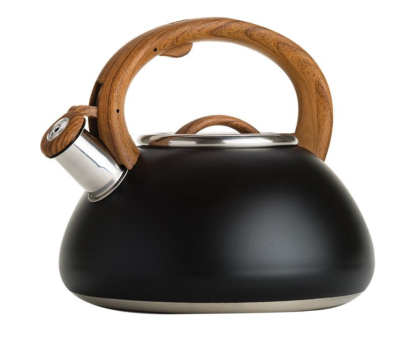 Primula Avalon Whistling Kettle, 2.5 Qt, Locking Spout, Stay Cool Handle (Case Of 4)