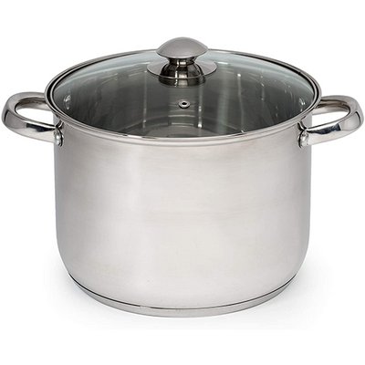 Pure Intentions Stainless Steel Stockpot on white background