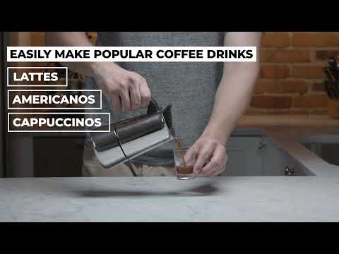 Primula Stainless Steel Espresso Maker, 4-6 Cup, Soft Grip Handle (Case Of 4)