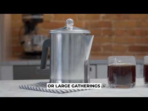 Primula Doris Percolator, 9 Cup, Classic Stovetop Coffee Maker (Case Of 2)