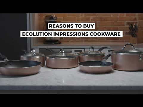 Impressions 10 Piece Hammered Cookware Set (Case Of 1)
