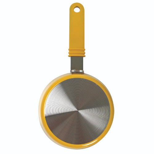 Mini Sauce Pan Base Yellow on white background